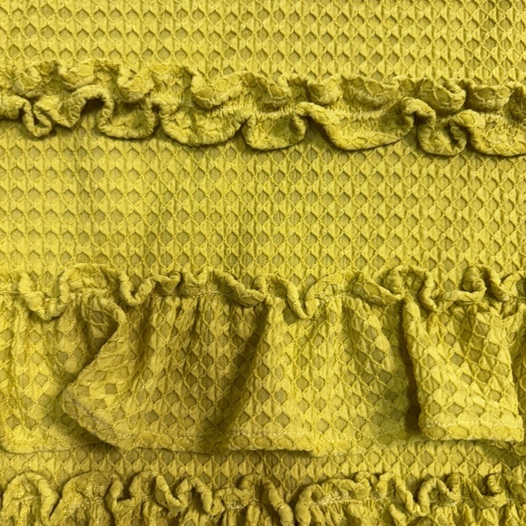 Yellow Ruffled Women's Top - Picture 8 of 8